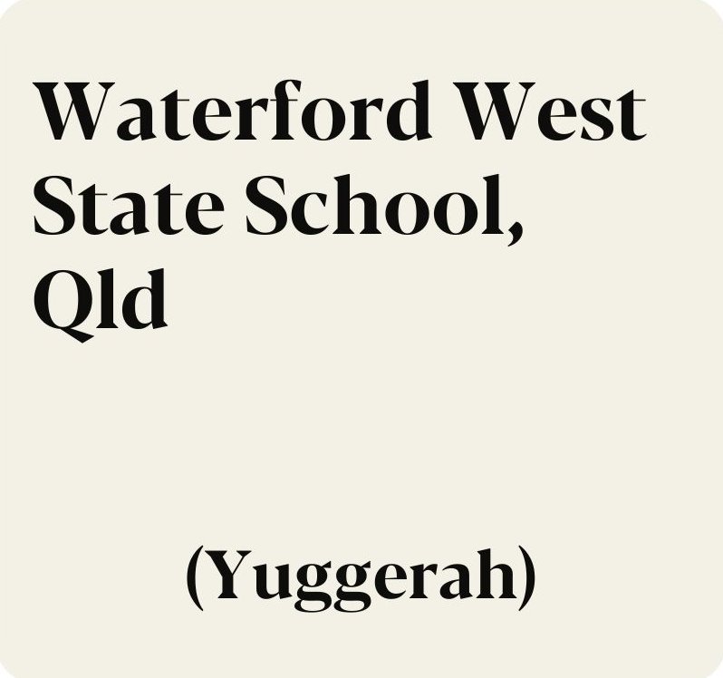 Waterford West State School, Queensland (Yuggerah) 