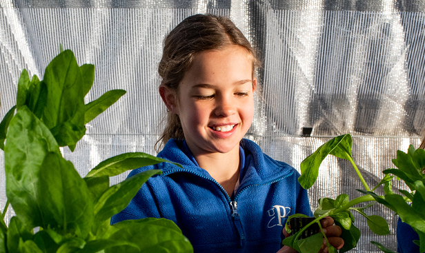 Students and Green house